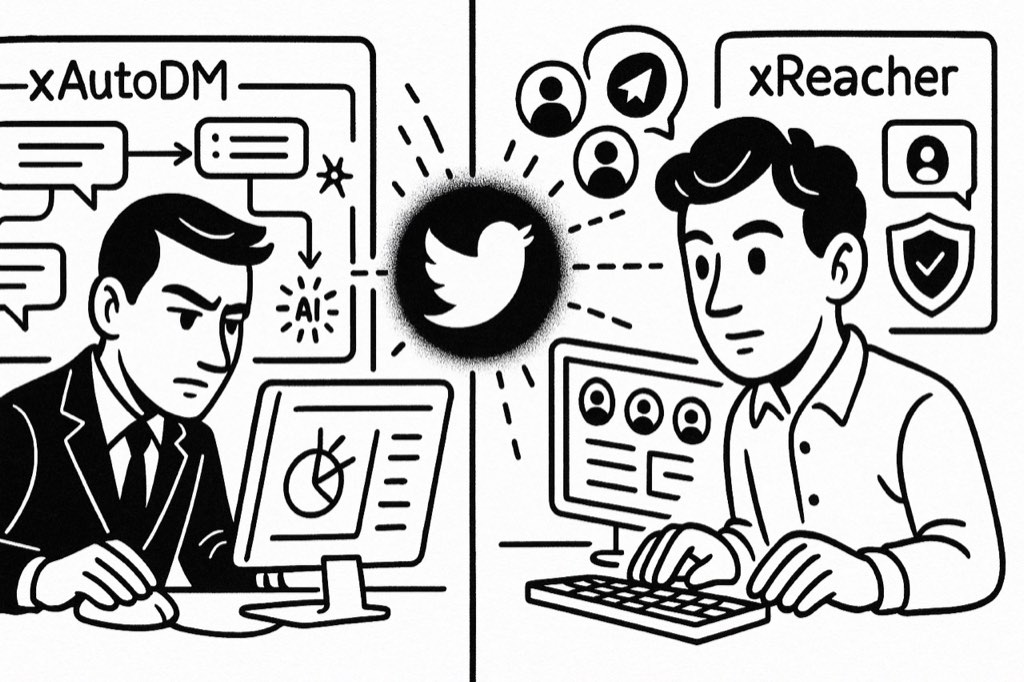xAutoDM vs xReacher: Which Twitter Automation Tool Will Skyrocket Your
Leads in 2025?