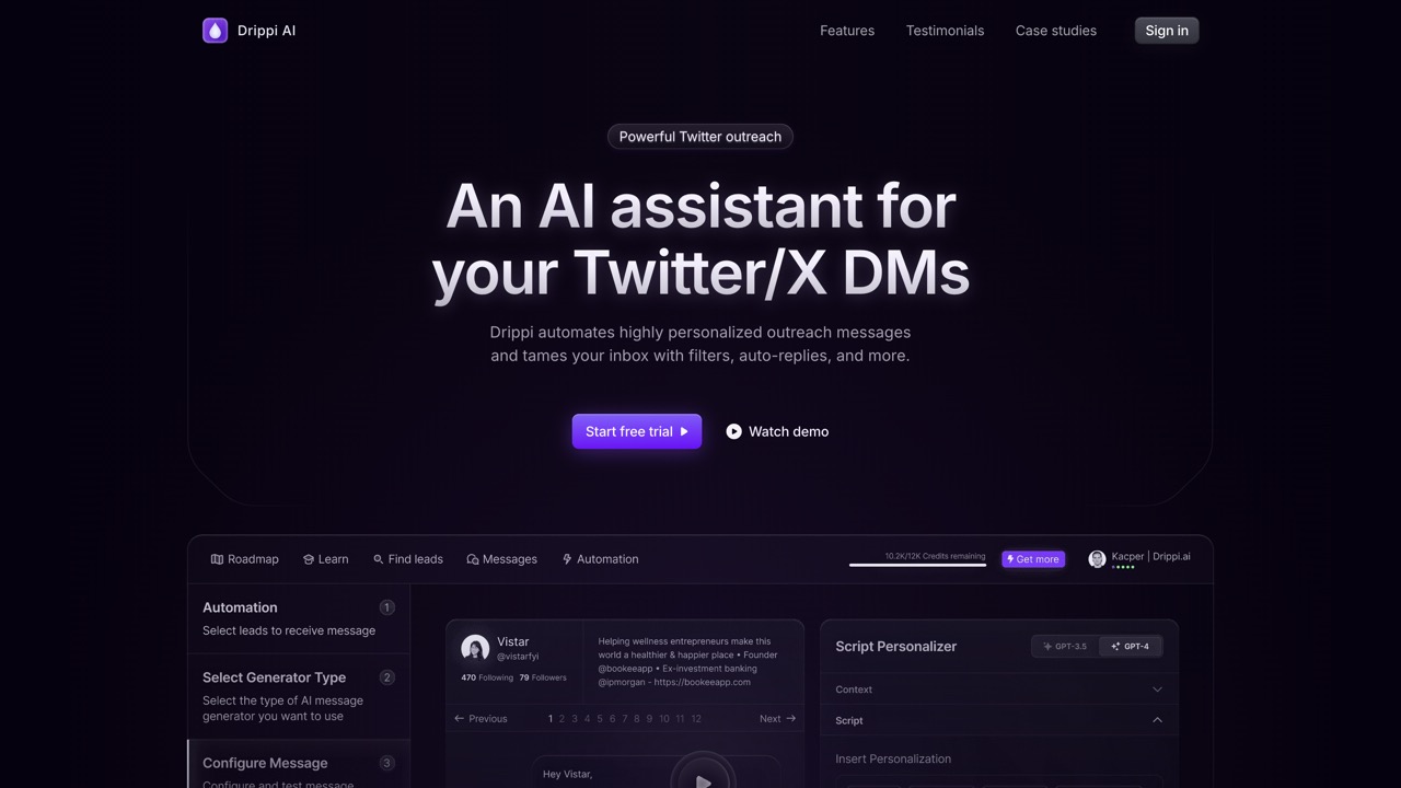 Drippi Home Page Drippi Home Page