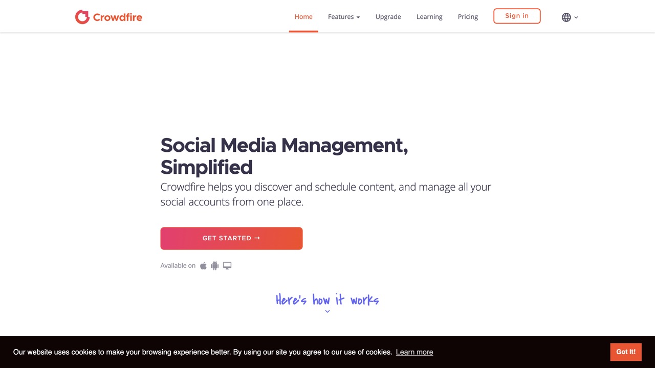 CrowdFire Home Page CrowdFire Home Page